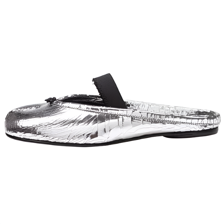 Maison Margiela Closed Toe Slippers Women's Silver