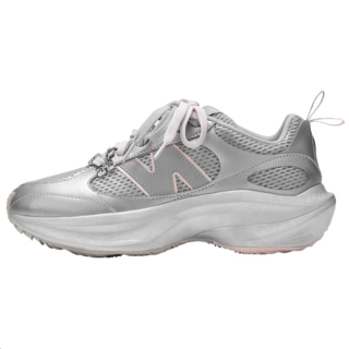 GANNI x New Balance Wrpd Runner Low top Casual Shoes Women's Silver Pink
