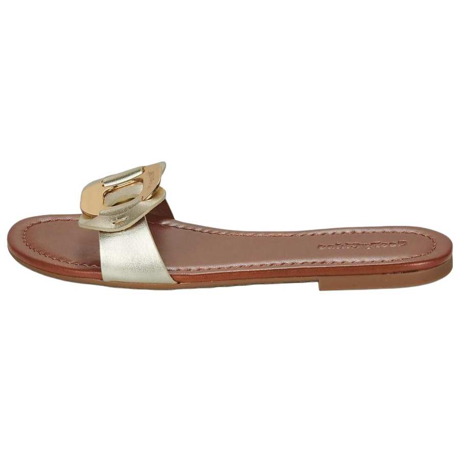 See By Chloe Abrasion Resistant Abrasion Resistant Slide Slippers 1cm Women's Brown