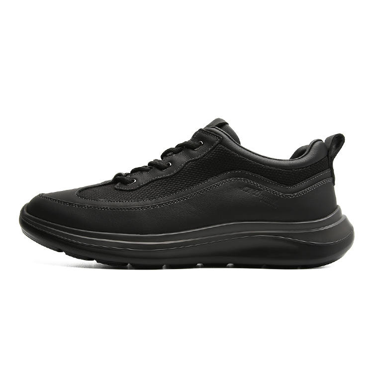 S.T.Dupont S. T.DUPONT Cow Leather Low top Casual Shoes Men's Black/Gray