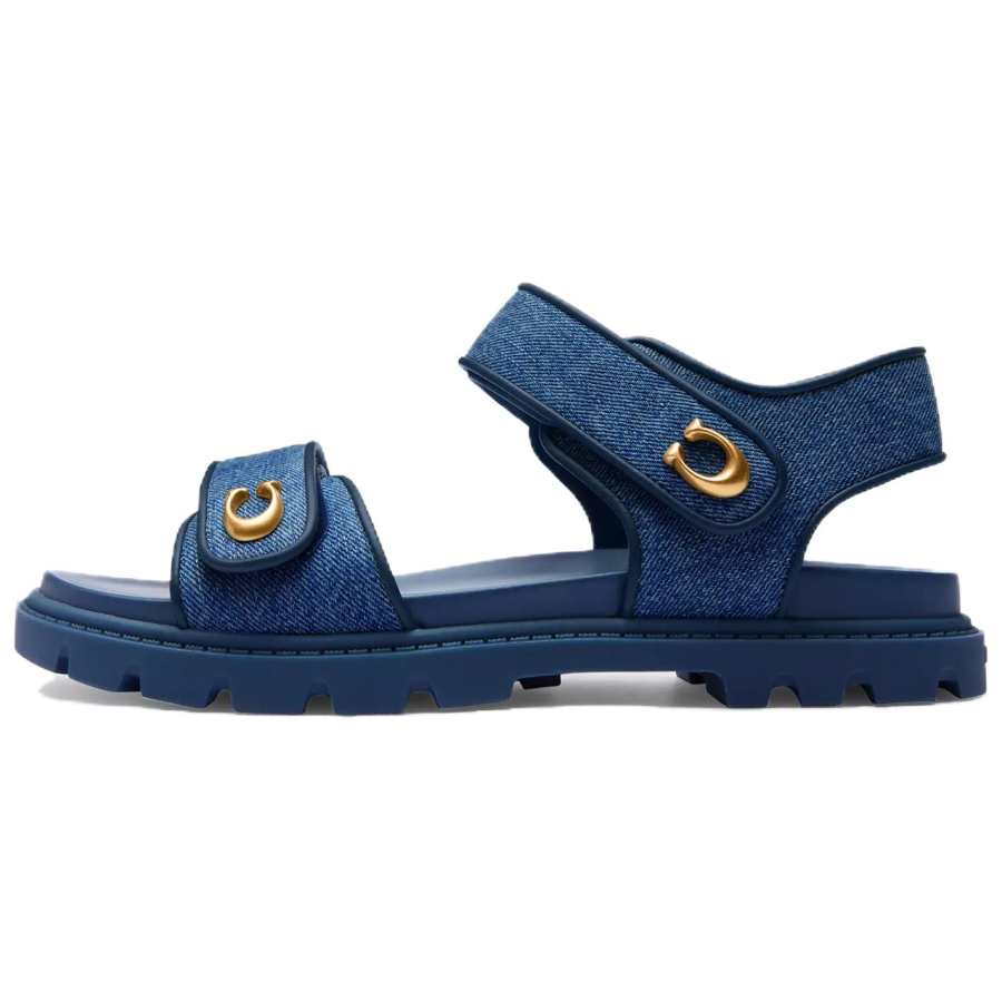 COACH COACH Brynn One Strap Sandals Women's Blue
