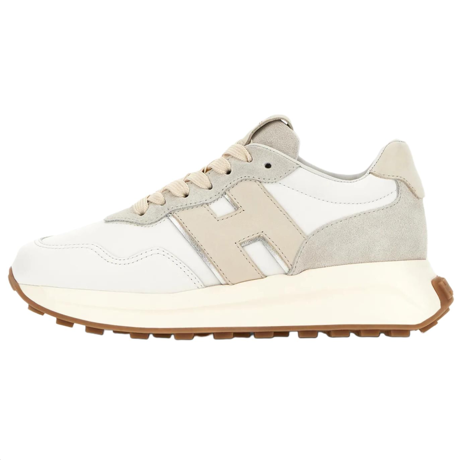 HOGAN H641 Leather Low top Casual Shoes Women's White