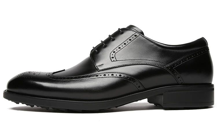 S.T.Dupont S. T.DUPONT Top Grain Cow Leather Dress Shoes Men's Black