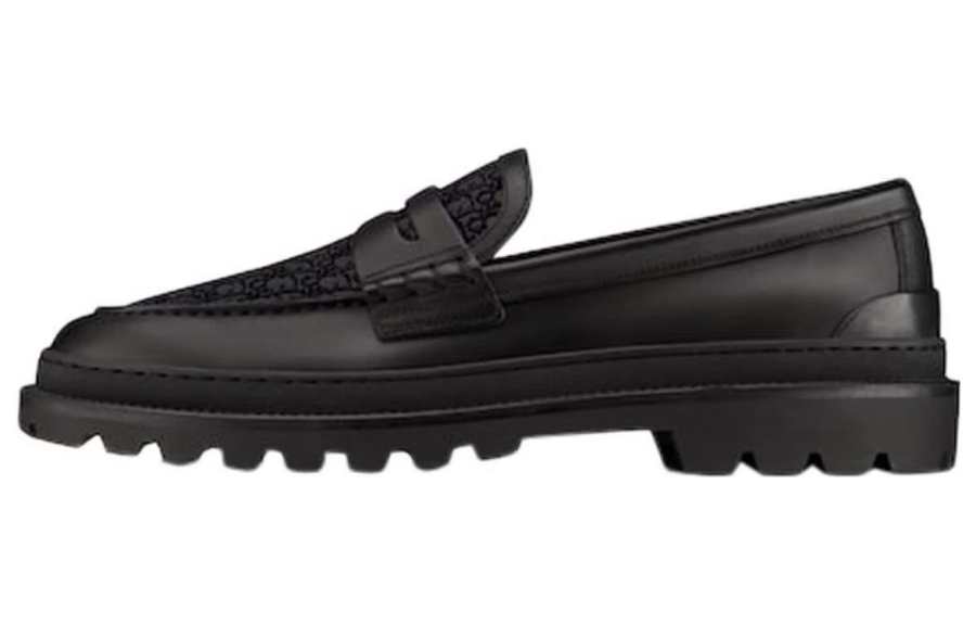 DIOR DIOR Explorer Loafer Black Black DIOR Oblique Jacquard