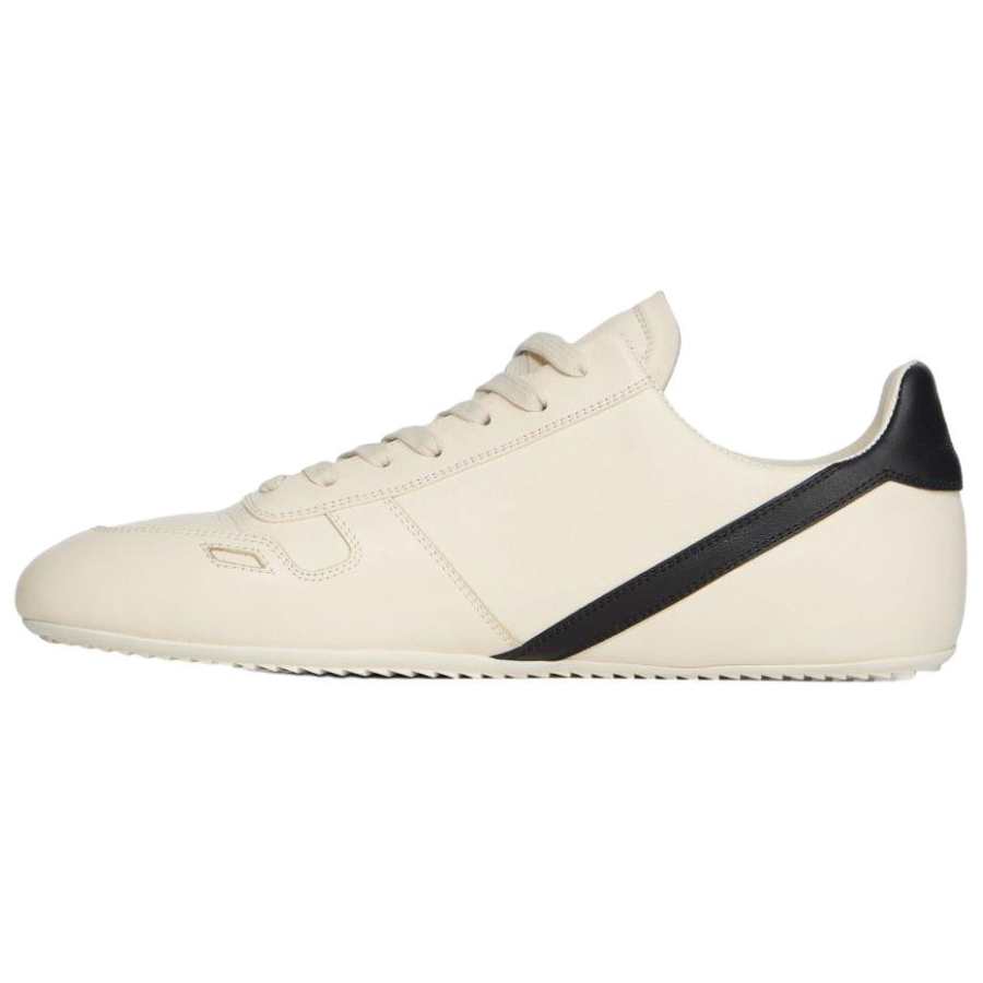 RICK OWENS RICK OWENS/RO CONCORDIANS Cow Leather Low top Casual Shoes Men's White