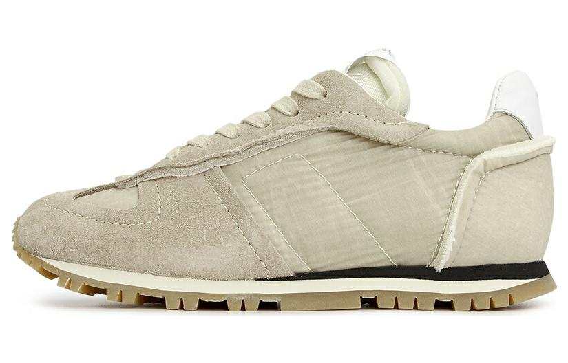 Maison Margiela Leather Low top Casual Shoes Women's Beige