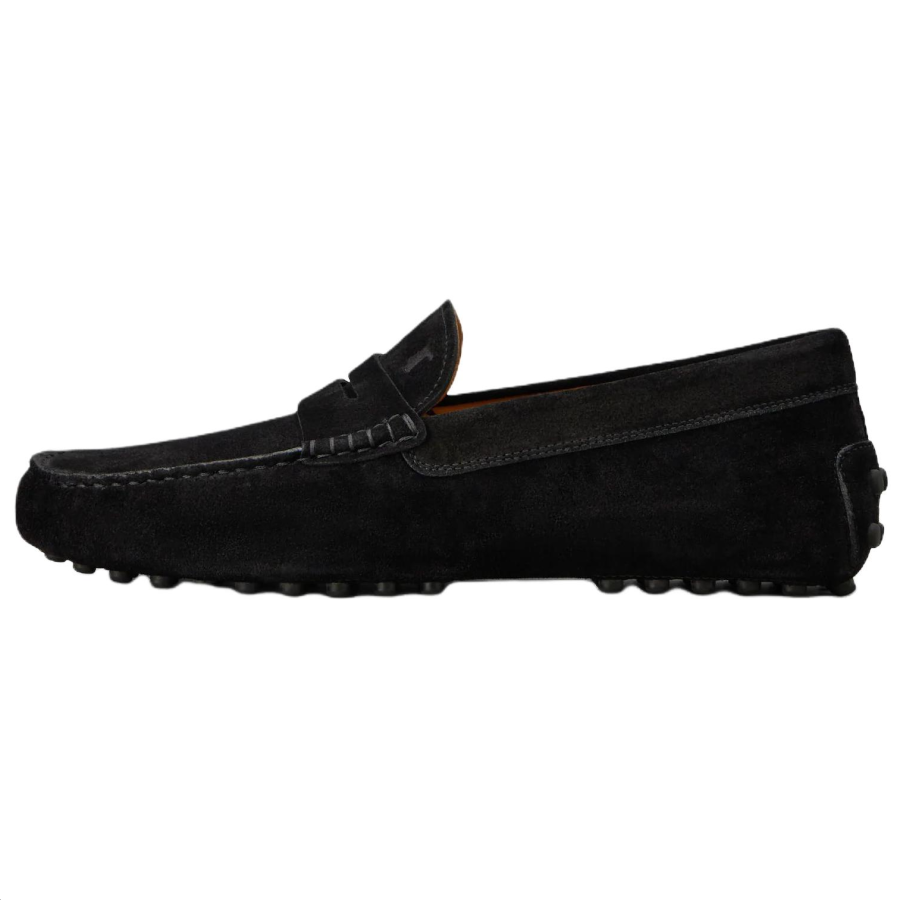 TOD'S Gommino Suede Gommino Loafers Men's Black