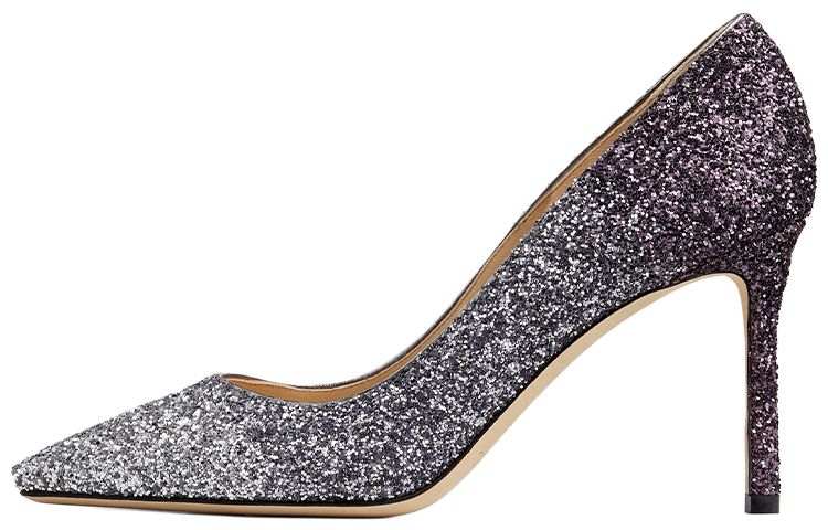 Jimmy Choo Jimmy Choo Romy 85mm Glitter-effect Pumps
