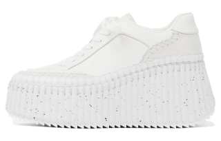 Chloé Chloe Leather Low top Casual Shoes Women's White