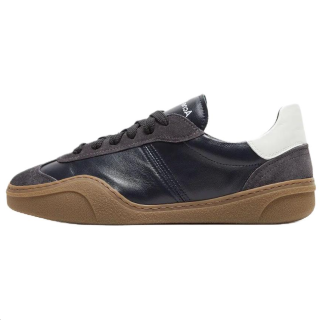 Acne Studios Bars Leather Low top Casual Shoes Men's Coal Gray