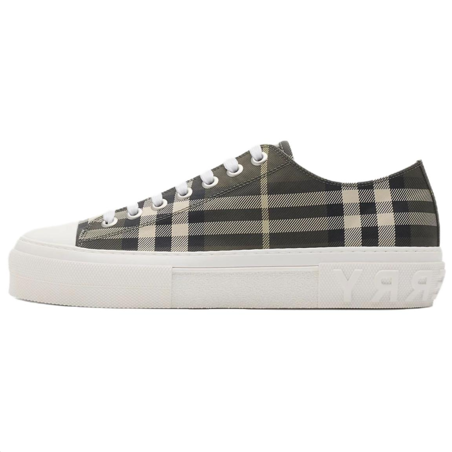Burberry Low top Canvas Shoes Men's Bush Brown