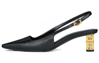 Givenchy G Cube Leather Irregular Heel High Heels Women's Black