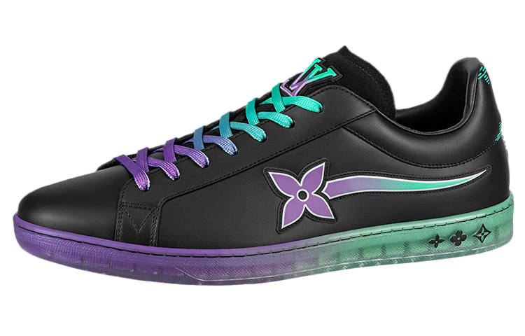LOUIS VUITTON Luxembourg Samothrace Trainers 'Black Purple Teal'