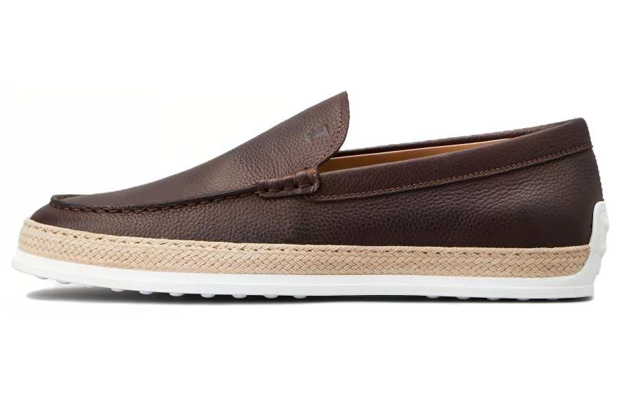 TOD'S Round Toe Slip On Loafers