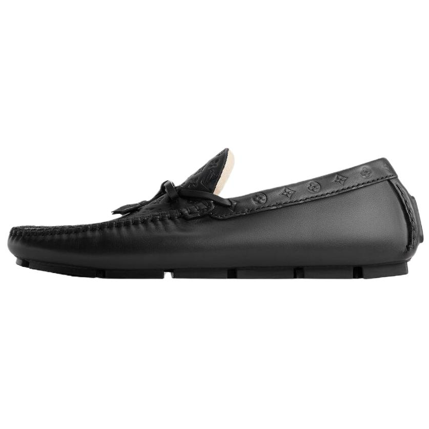 LOUIS VUITTON SKI SS26 Driver Cow Leather Casual Shoes Men's Black