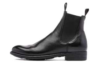 Officine Creative Leather Short Chelsea Boots Women's Black