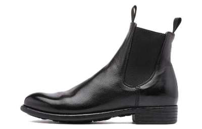 Officine Creative Leather Short Chelsea Boots Women's Black
