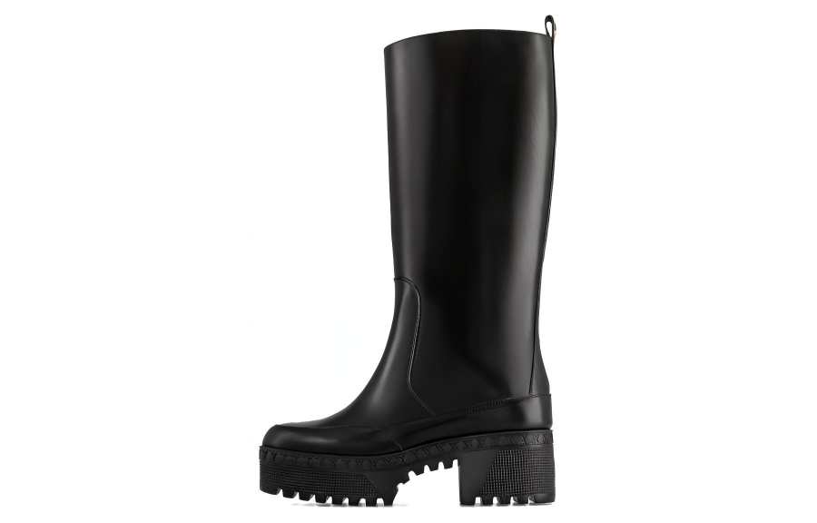 LOUIS VUITTON Laureate Platform Knee high Boots 6CM Women's Black
