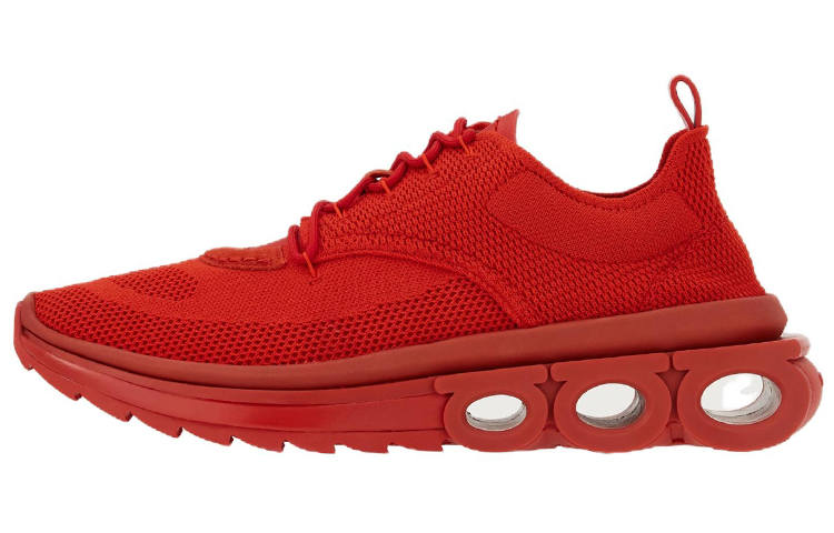 FERRAGAMO Low top Sports Casual Shoes Men's Red