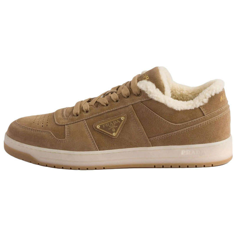 PRADA PRADA Downtown Low top Skateboard Shoes Men's Light Brown