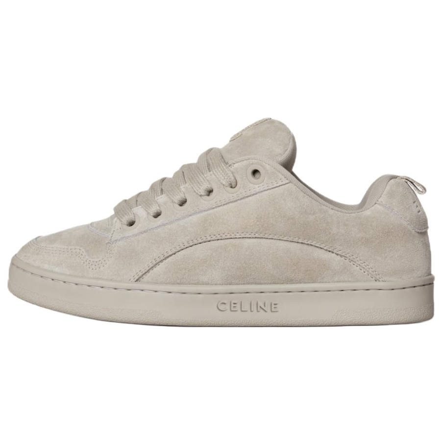 CELINE Huntington Low top Skateboard Shoes Women's Beige Gray