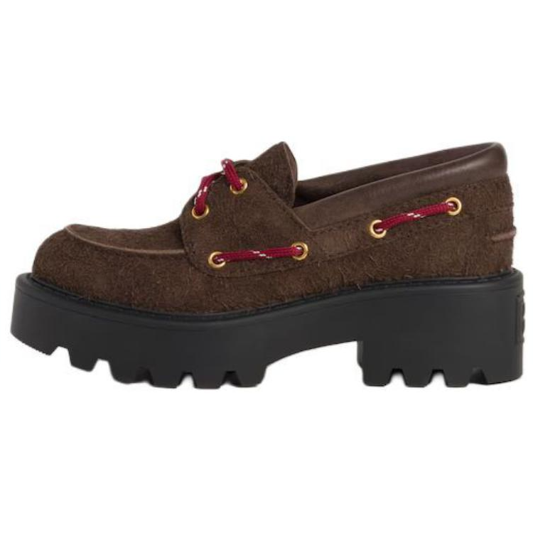 MIU MIU Suede Loafers Suede Loafers Women's Brown
