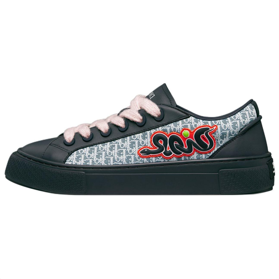 DIOR x KAWS B33 Collaboration Spin Low top Skateboard Shoes Men's Blue White Limited Edition Numbered Edition