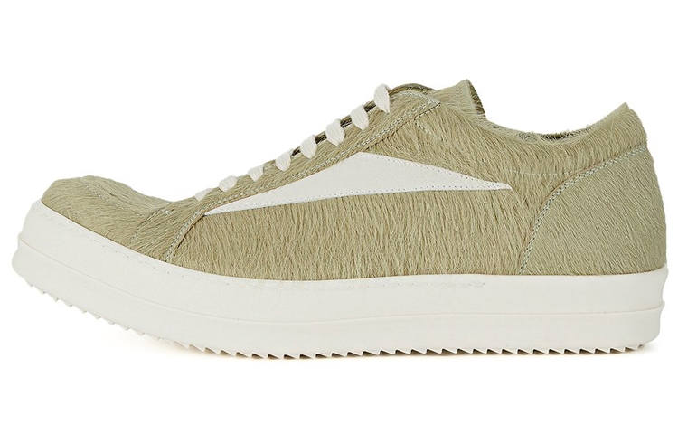 RICK OWENS RICK OWENS/RO LUXOR Leather Low top Skateboard Shoes Men's Light Gray