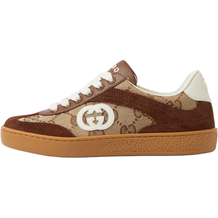 GUCCI G75 Canvas, Suede Low top Kids' Skateboarding Shoes Beige Kids'