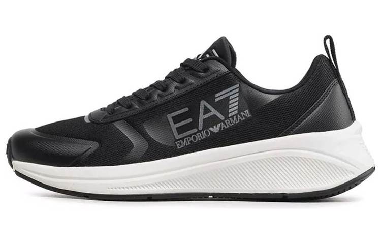 EMPORIO ARMANI EMPORIO ARMANI EA7 Fabric Abrasion Resistant Low top Sports Casual Shoes Unisex Black