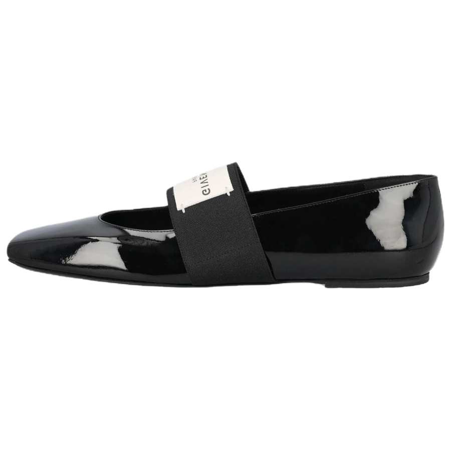 Givenchy Givenchy Sliced Square Flat Mary Jane Shoes Women's Black