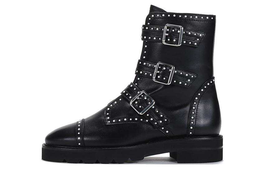 Stuart Weitzman Stuart Weitzman/SW Leather Ankle Boots Women's Black