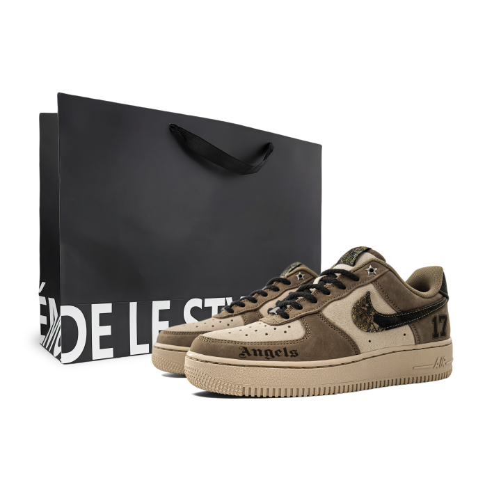 Nike Nike Air Force 1 Suede Low top Skateboard Shoes Men's Brown
