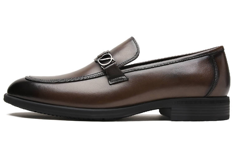 S.T.Dupont S. T.DUPONT Cow Leather Loafers Men's Coffee