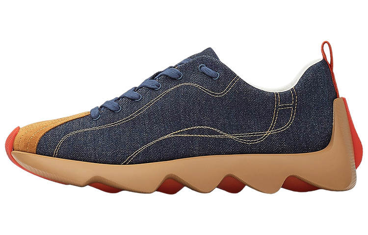 HERMES Envol Low top Casual Shoes Men's Blue Black