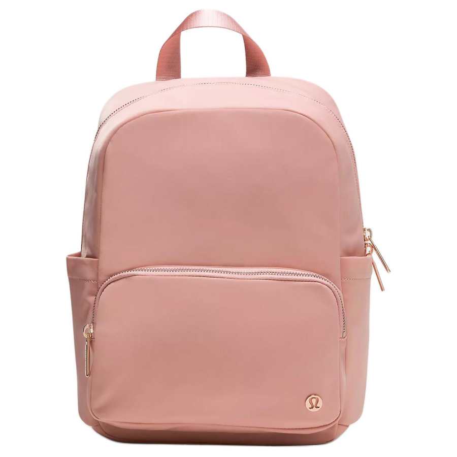 Lululemon Everywhere Nylon Backpack Women's Tea Rose & Oak Brown & Rose Gold