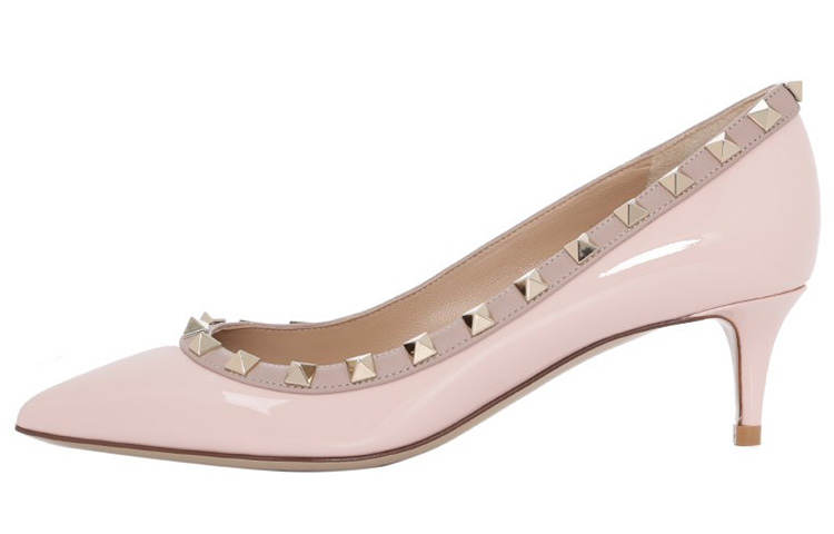 Valentino Rockstud GARAVANI Leather Slim Heel High Heels