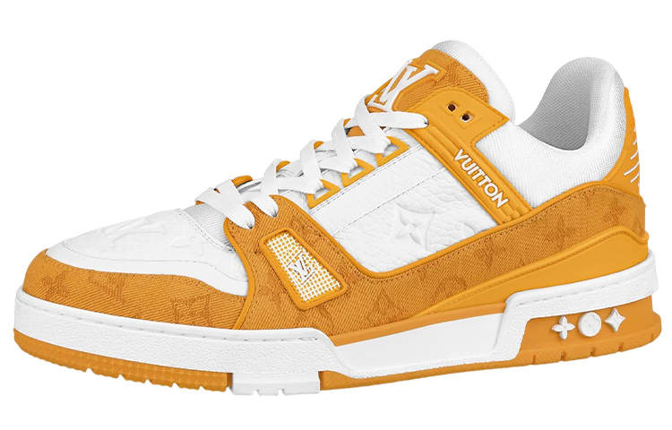 LOUIS VUITTON Louis Vuitton Trainer Low 'Yellow Monogram Denim'