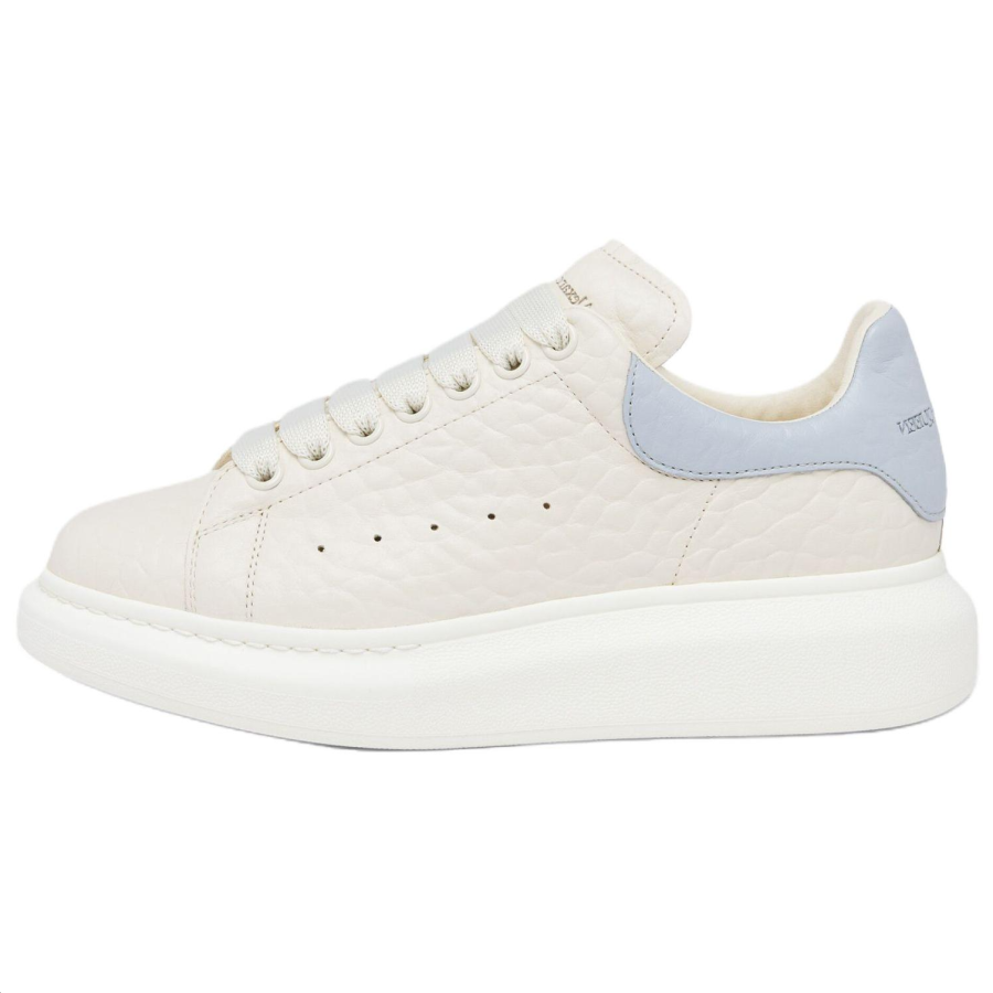 Alexander McQueen Oversized Sneaker Leather Low top Casual Shoes Women's Ecru
