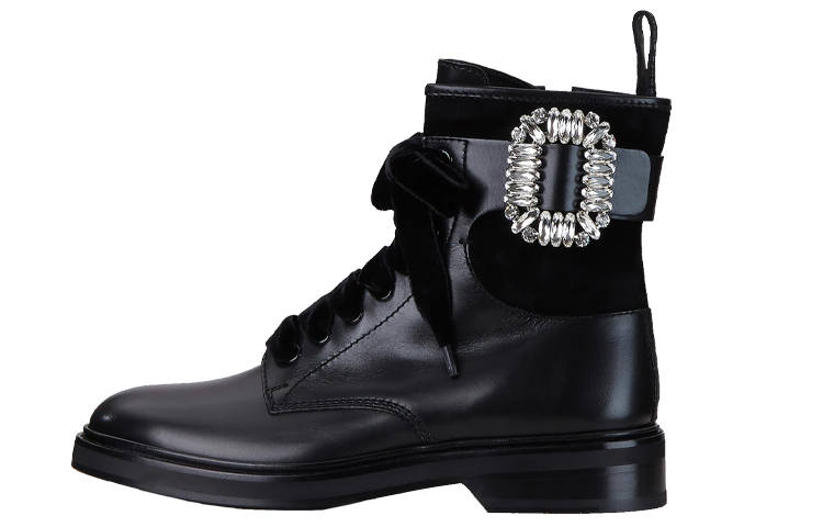 Roger Vivier Viv' Rangers Ankle Boots Women's Black