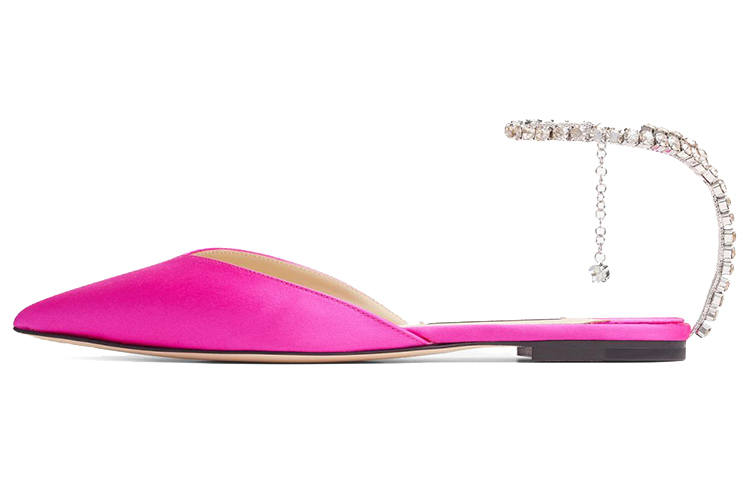 Jimmy Choo Saeda Crystal-embellished Pumps