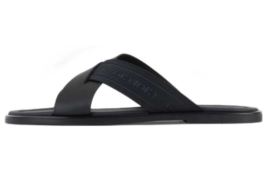 GIORGIO ARMANI ARMANI Slide Slippers Men's Black