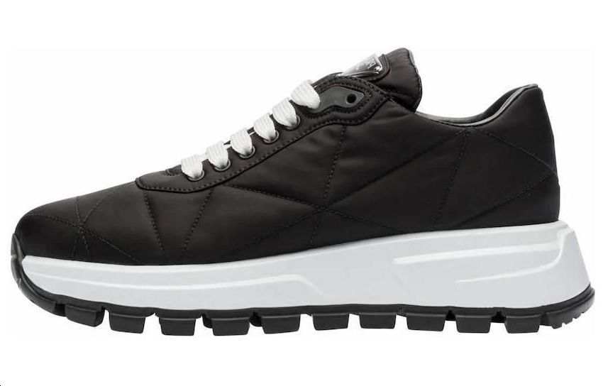 PRADA Von Fabric Low top Casual Shoes Women's Black