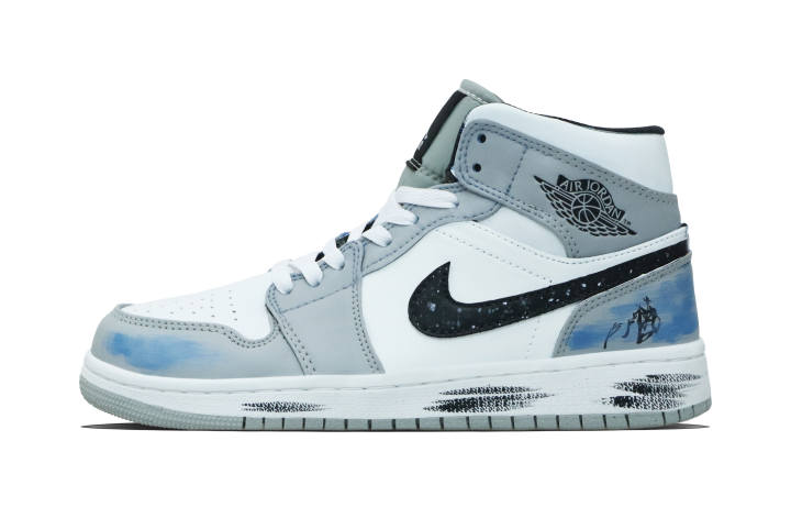 Jordan Jordan Air Jordan 1 Old Painting Frame Synthetic Leather Abrasion Resistant Abrasion Resistant Mid top