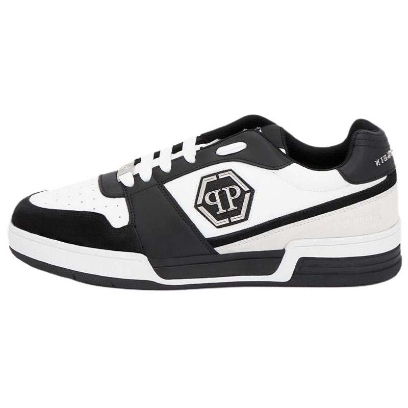 PHILIPP PLEIN Low top Skateboard Shoes 3cm Unisex Black White