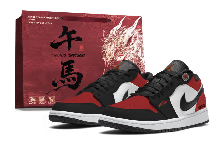 Jordan Jordan Air Jordan 1 Abrasion Resistant Low top Skateboard Shoes Men's Black Red