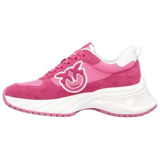 PINKO Leather Low top Casual Shoes Women's Pink