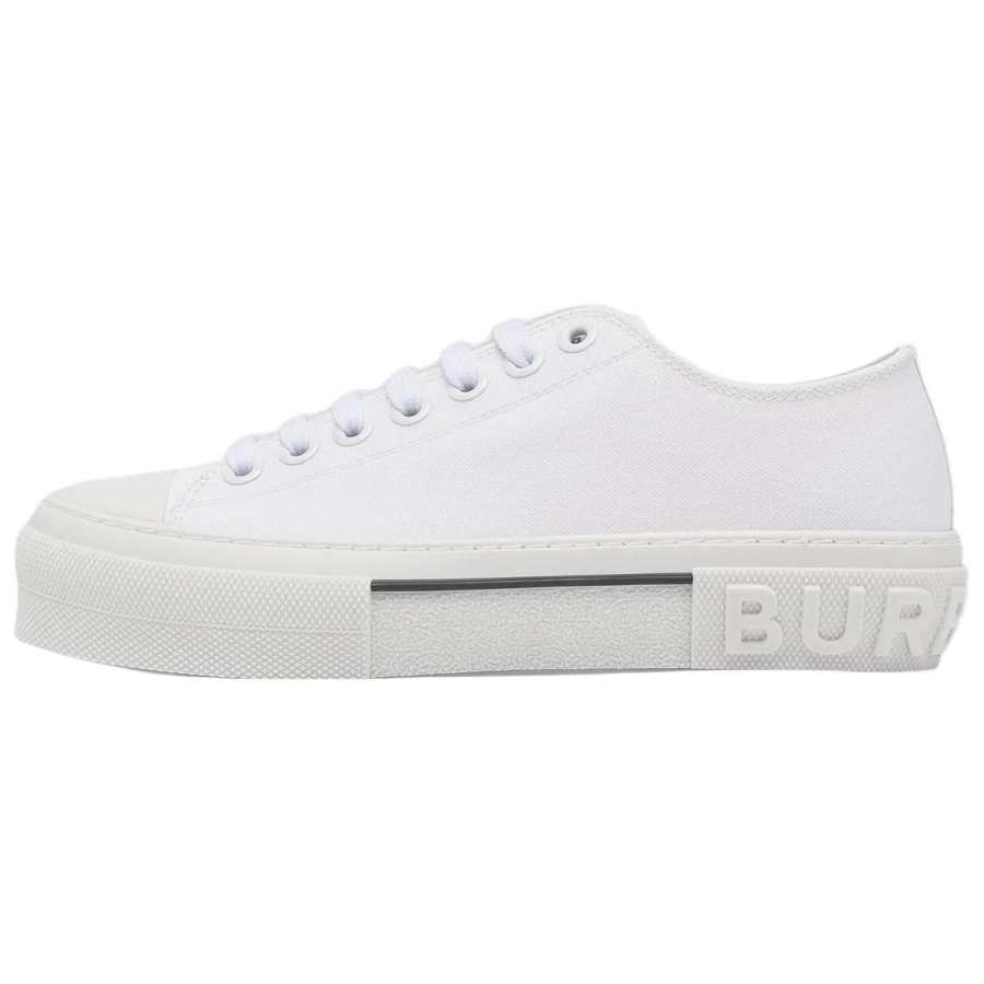 Burberry Gabardine Sneakers White Women's