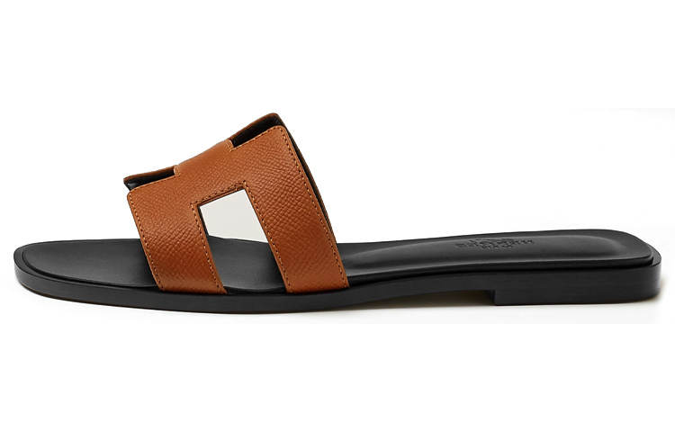 HERMES HERMES Slide Slippers Women's Brown