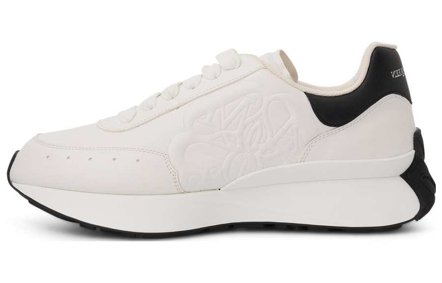 Alexander McQueen Sprint Runner Low top Sports Casual Shoes Men's White
